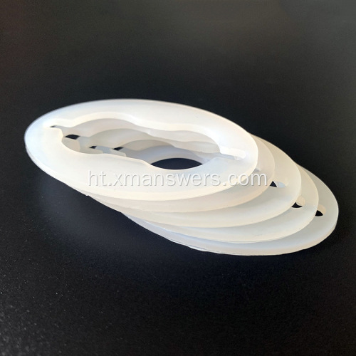 Rektangilè silicone kawotchou EPDM grommet